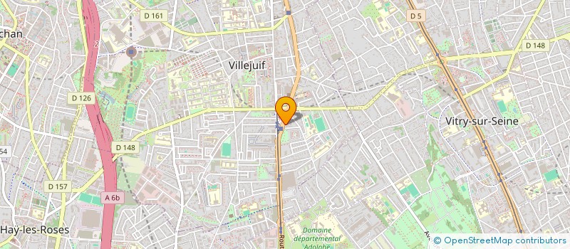 localisation de l'entreprise MADAME ZAHRA DJEROUA  VILLEJUIF