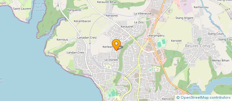 localisation de l'entreprise MADAME ZAHRA EL HADER  TREGUNC