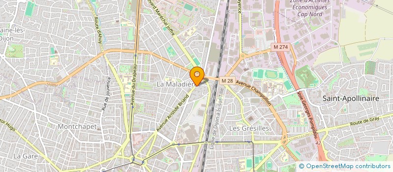 localisation de l'entreprise MADAME ZAHRA EL JENDKAOUI  DIJON