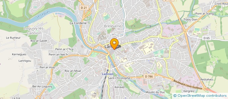 localisation de l'entreprise MADAME ZAHRA ESMAEILI à LANNION