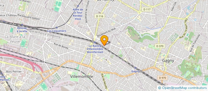 localisation de l'entreprise MADAME ZAHRA KACI  LE RAINCY