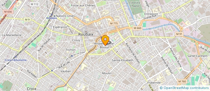 localisation de l'entreprise MADAME ZAHRA MEDJDOUB  ROUBAIX