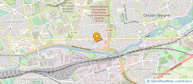 localisation de l'entreprise MADAME ZAHRA MOUHOUMED MOHAMED  CESSON-SEVIGNE