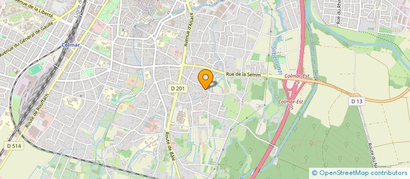 localisation de l'entreprise MADAME ZAHRA NAIFE  COLMAR