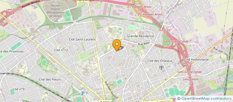 localisation de l'entreprise MADAME ZAHRA SEFIR  LENS