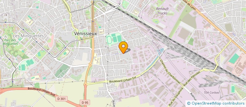 localisation de l'entreprise MADAME ZAHRA ZANE  VENISSIEUX