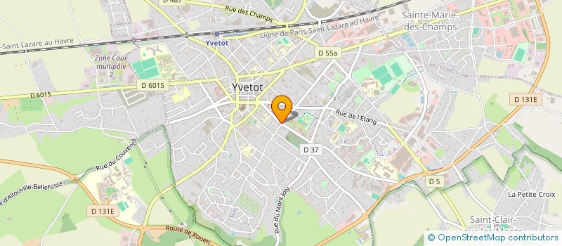 localisation de l'entreprise MADAME ZAINA AMRANE  YVETOT