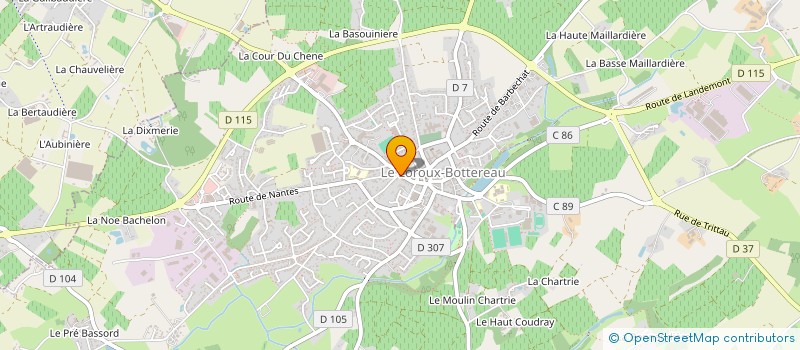 localisation de l'entreprise MADAME ZAINA HMIDA  LE LOROUX-BOTTEREAU