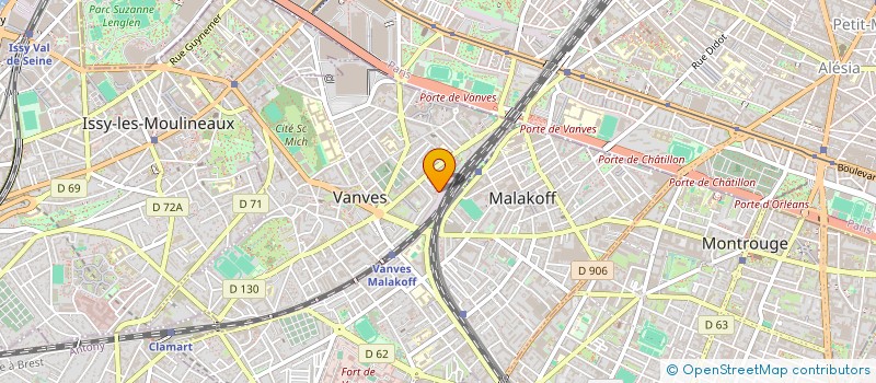 localisation de l'entreprise MADAME ZAINA OULD OUALI  VANVES