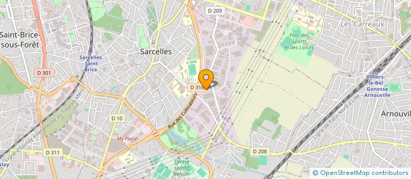 localisation de l'entreprise MADAME ZAIRA MENAA à SARCELLES