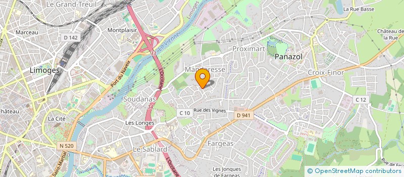 localisation de l'entreprise MADAME ZAKARIA DJEMAA  PANAZOL