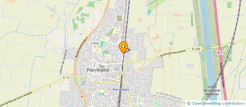 localisation de l'entreprise MADAME ZAKIA BOUKERSANNA  PIERRELATTE