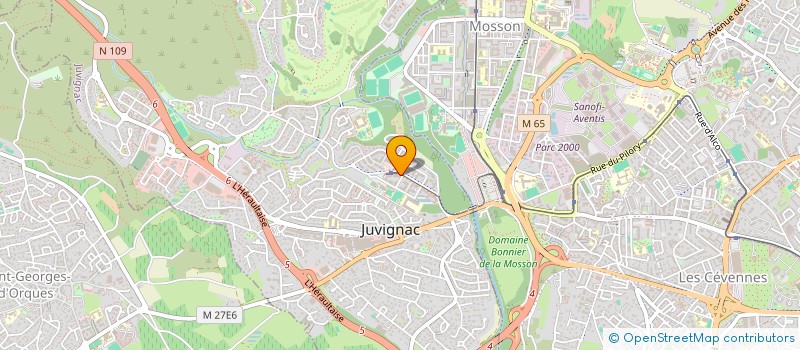 localisation de l'entreprise MADAME ZAKIA CHAIB  JUVIGNAC