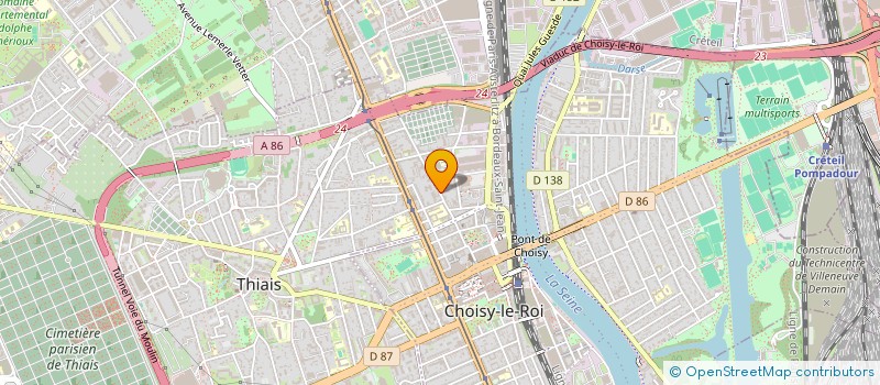 localisation de l'entreprise MADAME ZAKIA CHEBBOUK à CHOISY-LE-ROI