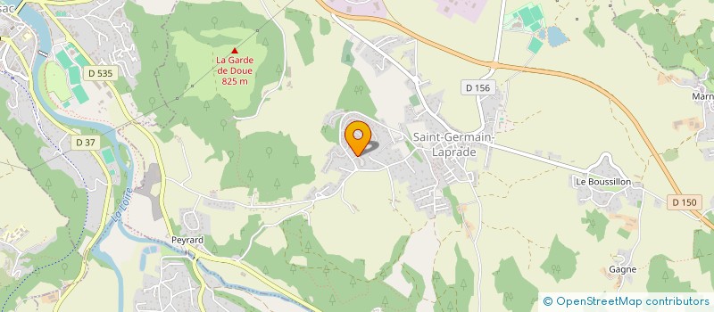 localisation de l'entreprise MADAME ZAKIA DOUAKKA  SAINT-GERMAIN-LAPRADE