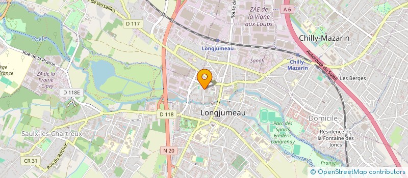 localisation de l'entreprise MADAME ZAKIA ECHARFAOUI  LONGJUMEAU