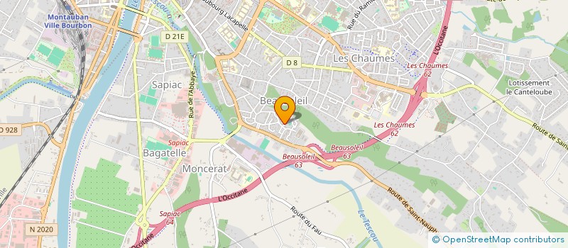 localisation de l'entreprise MADAME ZAKIA MAGHNAOUI  MONTAUBAN