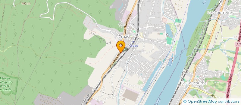 localisation de l'entreprise MADAME ZALHATA BACARI  CRUAS