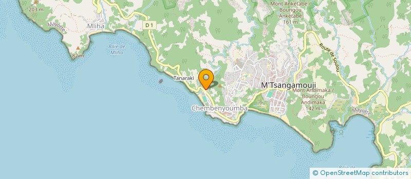 localisation de l'entreprise MADAME ZALIFA ATTOUMANI  M'TSANGAMOUJI