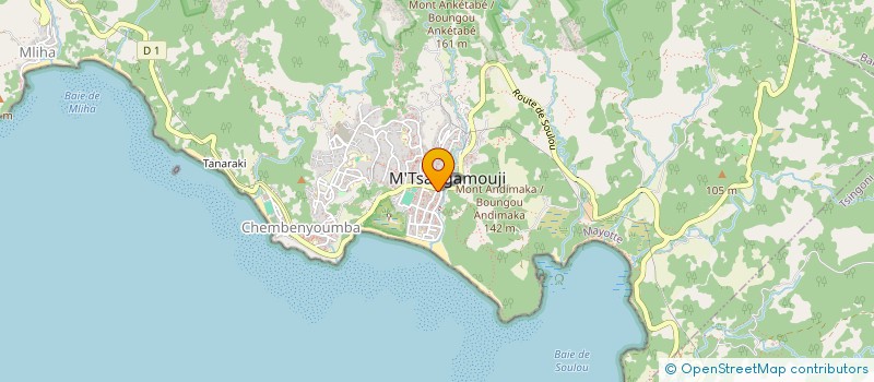 localisation de l'entreprise MADAME ZALIFA NAHI-MKOU à M'TSANGAMOUJI