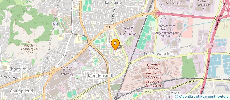 localisation de l'entreprise MADAME ZALINA EKHTAEVA  CLERMONT-FERRAND