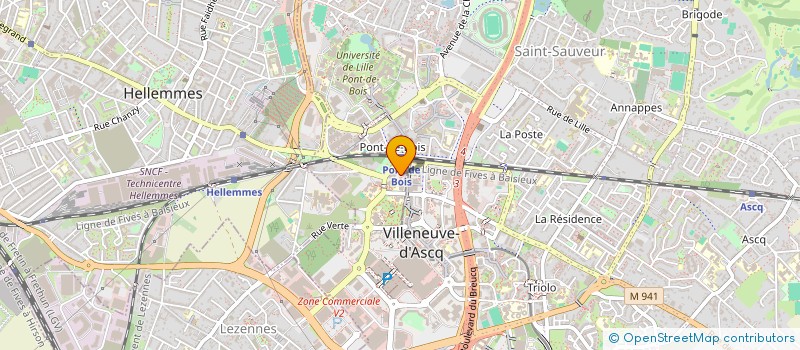 localisation de l'entreprise MADAME ZALISSA EBELLE NDOME  VILLENEUVE-D'ASCQ