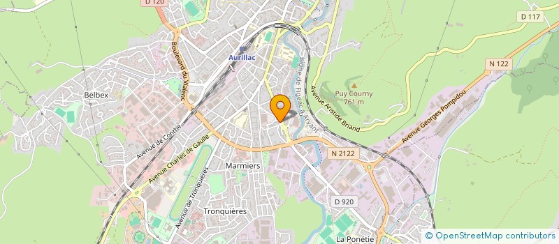 localisation de l'entreprise MADAME ZAMA ABKAROVA à AURILLAC