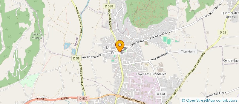 localisation de l'entreprise MADAME ZAMINA ALLAKHVERDIIEVA  MOURS-SAINT-EUSEBE