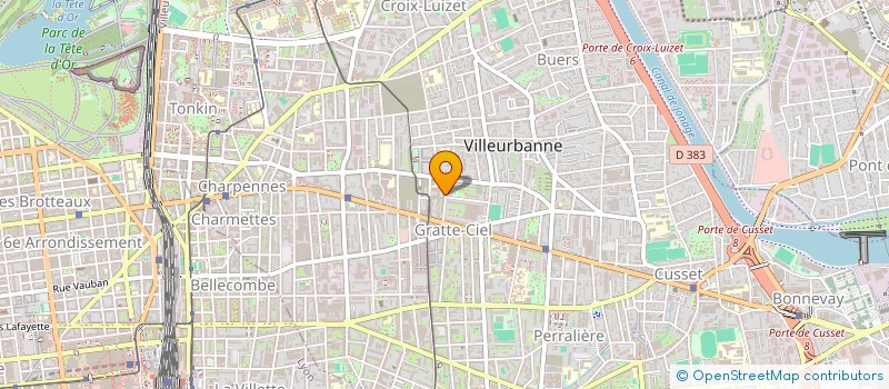 localisation de l'entreprise MADAME ZANA ZAGANJORI  VILLEURBANNE