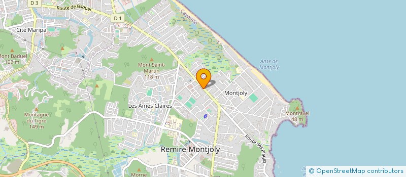 localisation de l'entreprise MADAME ZAPATA SHANTY IRONELIS  REMIRE-MONTJOLY