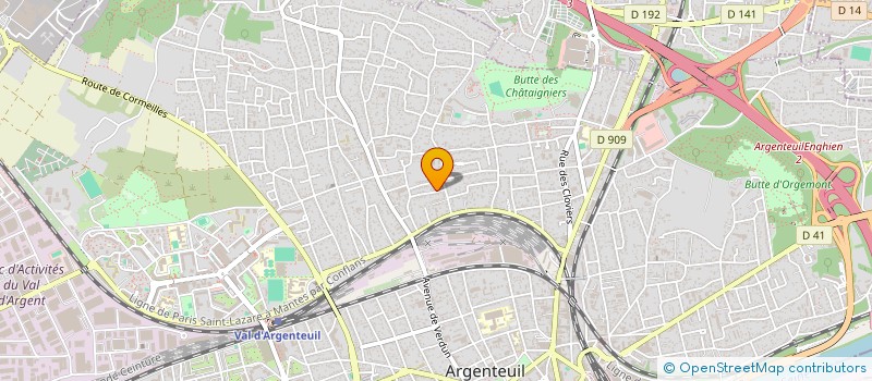 localisation de l'entreprise MADAME ZARA MPESSA MOUKOURI  ARGENTEUIL