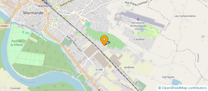 localisation de l'entreprise MADAME ZAZIA EL BOUMEDIANI  MARMANDE