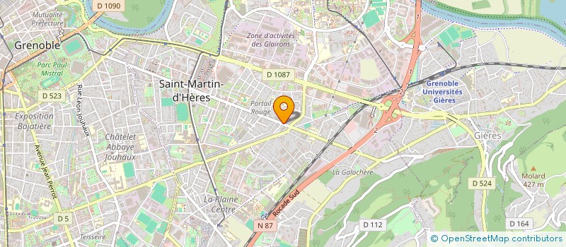 localisation de l'entreprise MADAME ZAZIE ROCH  SAINT-MARTIN-D'HERES