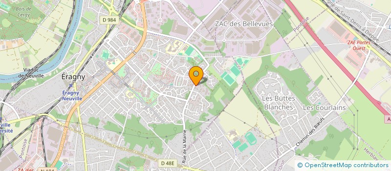 localisation de l'entreprise MADAME ZEDJIGA OULMAS  ERAGNY