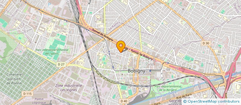 localisation de l'entreprise MADAME ZEHOUR AKROUCHI  BOBIGNY