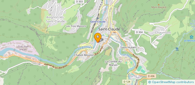 localisation de l'entreprise MADAME ZEHRA YILMAZ  SAINT-CLAUDE