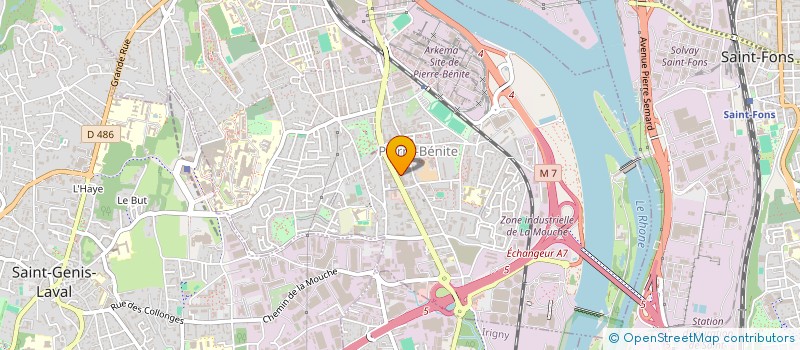 localisation de l'entreprise MADAME ZEIDA DE CARVALHO  OULLINS-PIERRE-BENITE