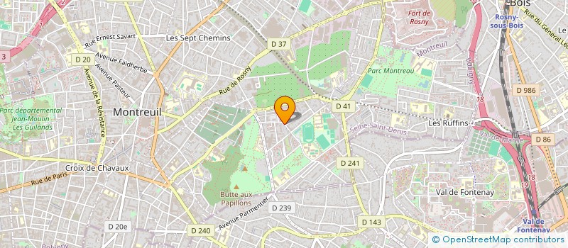 localisation de l'entreprise MADAME ZEIKA VINUALES à MONTREUIL