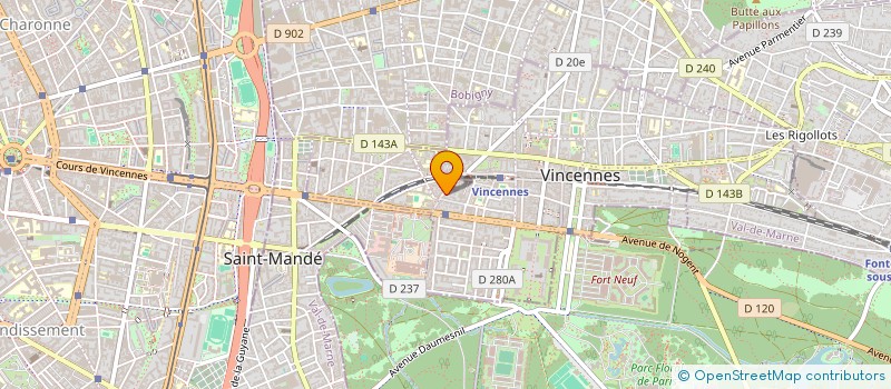 localisation de l'entreprise MADAME ZEINAB GHANNOUCHI  VINCENNES