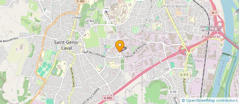 localisation de l'entreprise MADAME ZEINEB MESSAADI  SAINT-GENIS-LAVAL