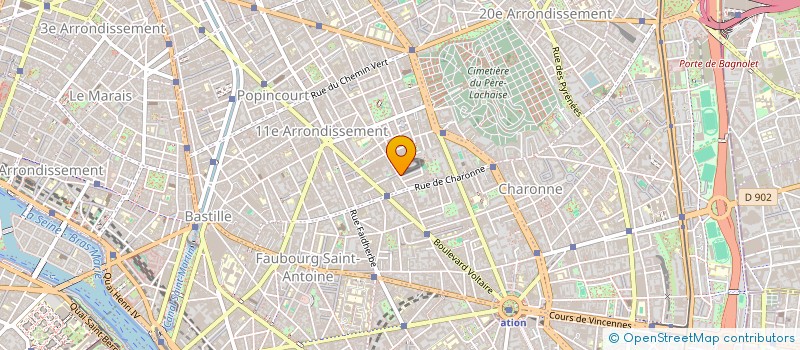 localisation de l'entreprise MADAME ZELDA BELOW à PARIS
