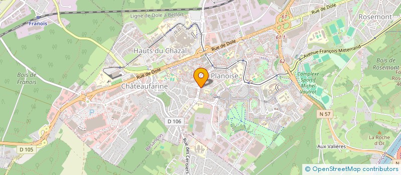 localisation de l'entreprise MADAME ZELDEE MANFOU  BESANCON