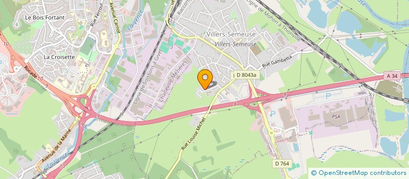 localisation de l'entreprise MADAME ZELIA FROUIN à VILLERS-SEMEUSE