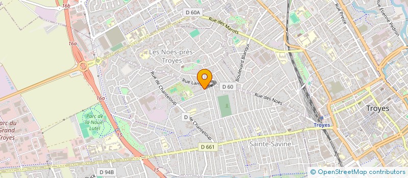 localisation de l'entreprise MADAME ZELIE BARRET  SAINTE-SAVINE