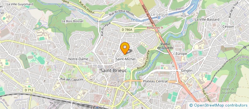 localisation de l'entreprise MADAME ZELIE BEOUT à SAINT-BRIEUC