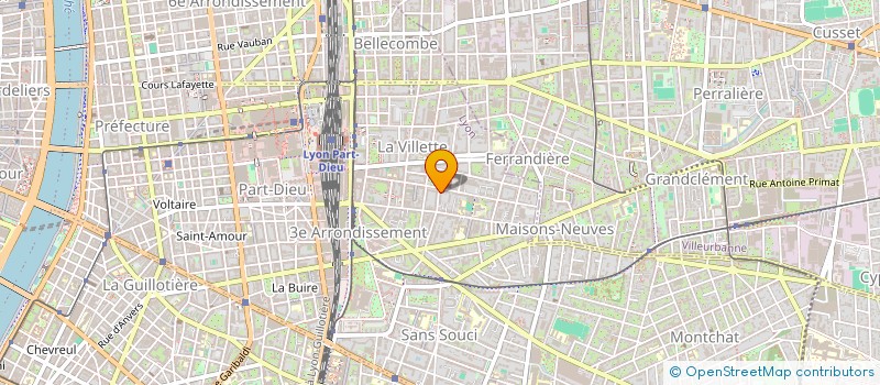 localisation de l'entreprise MADAME ZELIE CHAUDAT  LYON