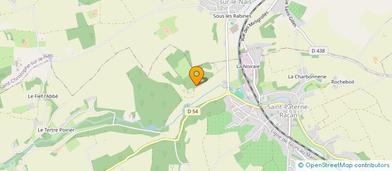 localisation de l'entreprise MADAME ZELIE DE LA BOUILLERIE  SAINT-PATERNE-RACAN