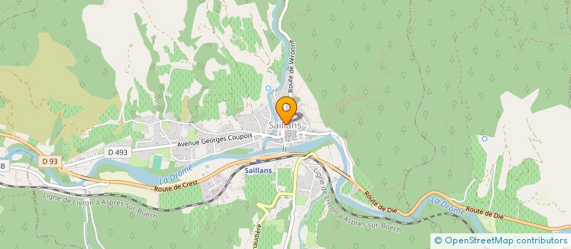 localisation de l'entreprise MADAME ZELIE FALLET  SAILLANS