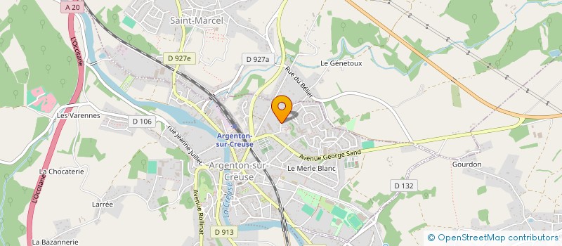 localisation de l'entreprise MADAME ZELIE FERRIER à ARGENTON-SUR-CREUSE