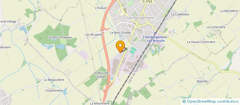 localisation de l'entreprise MADAME ZELIE GUEDON  L'HERBERGEMENT